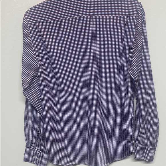 Nautica Men's Blue Purple Checkered Long sleeve dress shirt size S - Picture 6 of 10